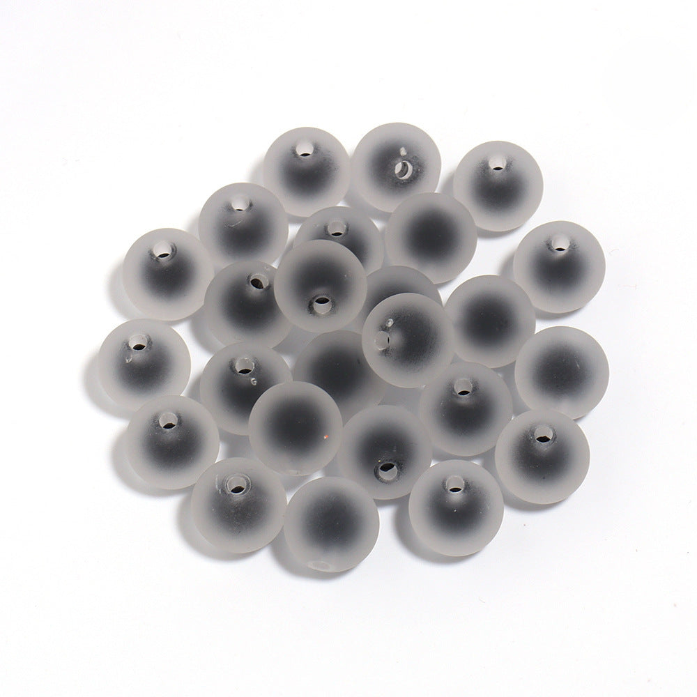 Wholesale 200pcs 16mm colored frosted acrylic beads