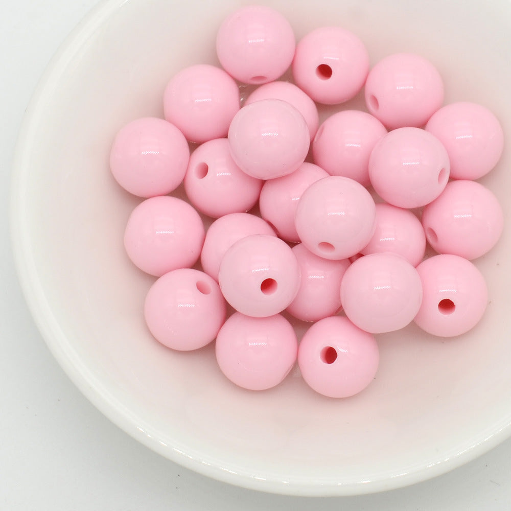Wholesale Acrylic Iridescent Round Beads 8Mm Mixed Colors DIY Jewelry Making Fashion Accessory Craft Supply For Gifts