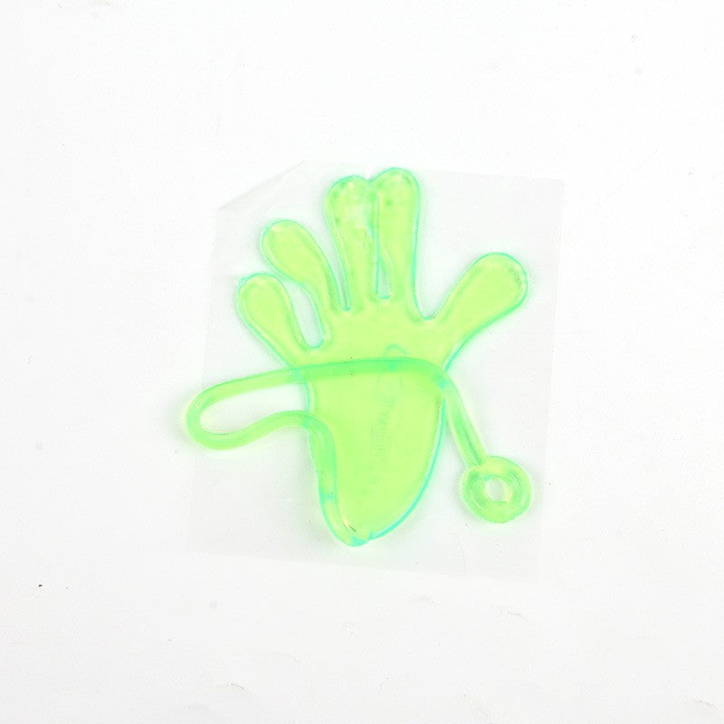 Wholesale Nostalgic Elastic Telescopic Sticky Palm Toys Trick Small Hand Stretch Trp Soft Rubber Elastic Palm