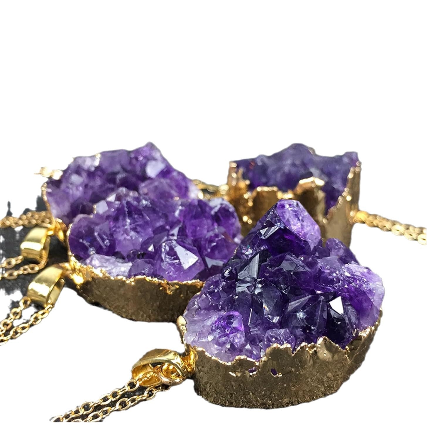 Wholesale Natural Amethyst Rough Stone Pendant