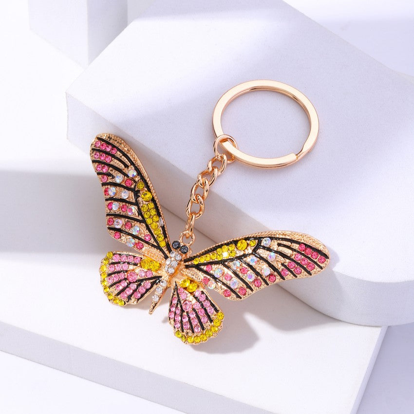 Wholesale Butterfly Full Diamond Alloy Keychain