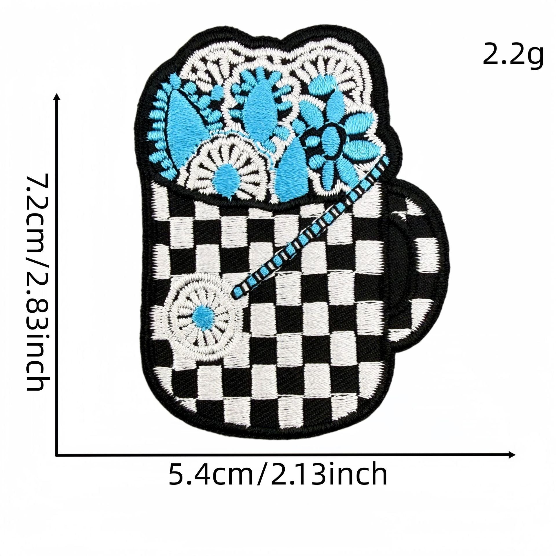 Wholesale Trendy Boho Turquoise Embroidered Patches Western Denim Patch Set 22 Pieces Decorative For Clothing Bags DIY Accessory