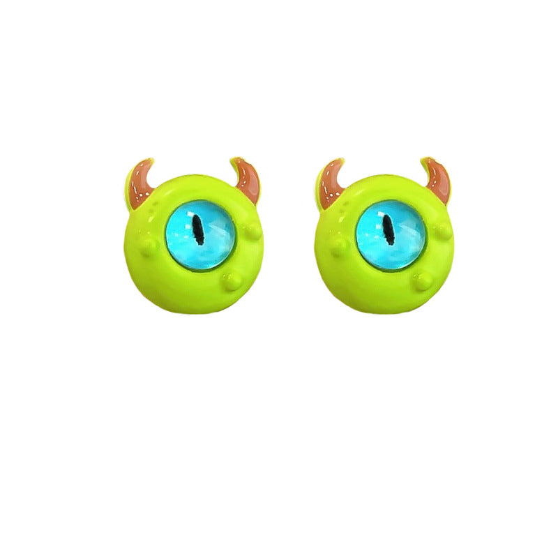 Wholesale Cute Big Eyed Monster Alloy Earrings