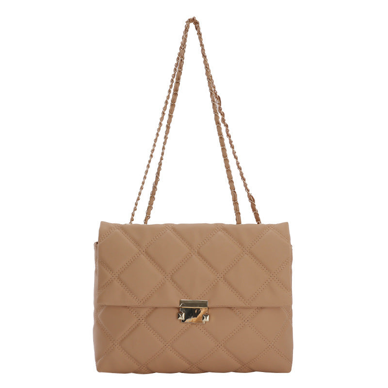 Wholesale Lingge Chain PU Single Shoulder Crossbody Bag