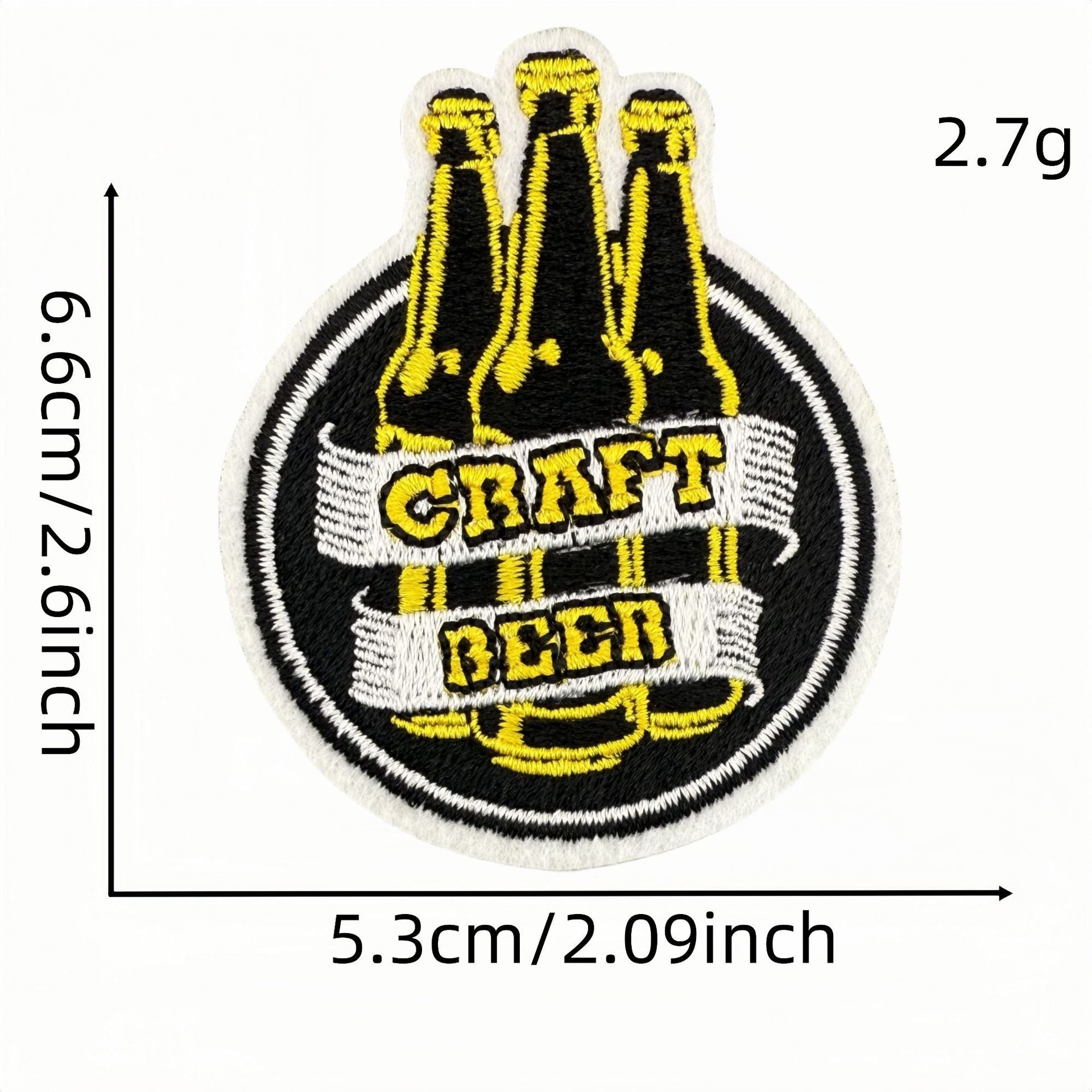 Wholesale Cartoon beer cup embroidery cloth patch embroidery iron-on patch