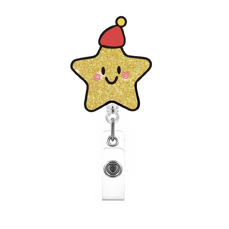 Wholesale Christmas cartoon gift Badge Reels