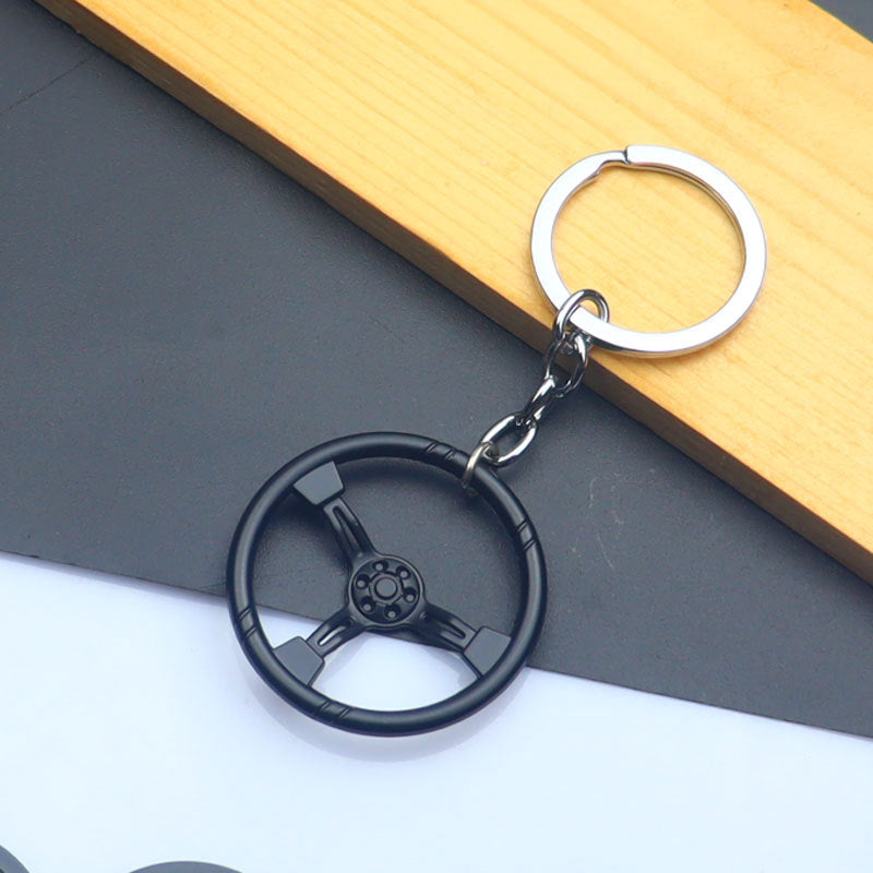 Wholesale Automobile Modification Steering Wheel Zinc Alloy Keychain