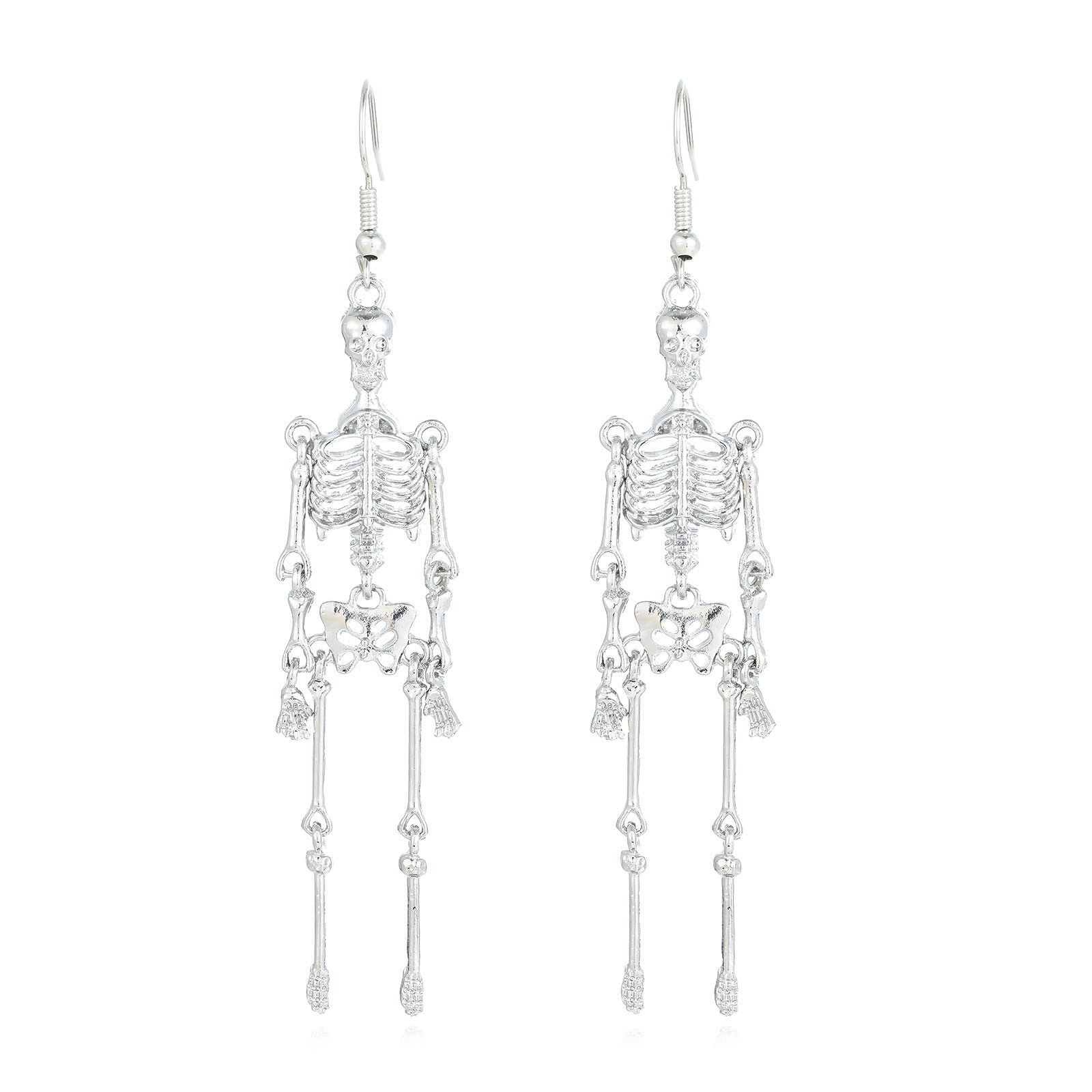 Wholesale Zinc Alloy Rhinestone Pumpkin Skull Earrings Gothic  Party Fashion Accessory For Boutique Resale