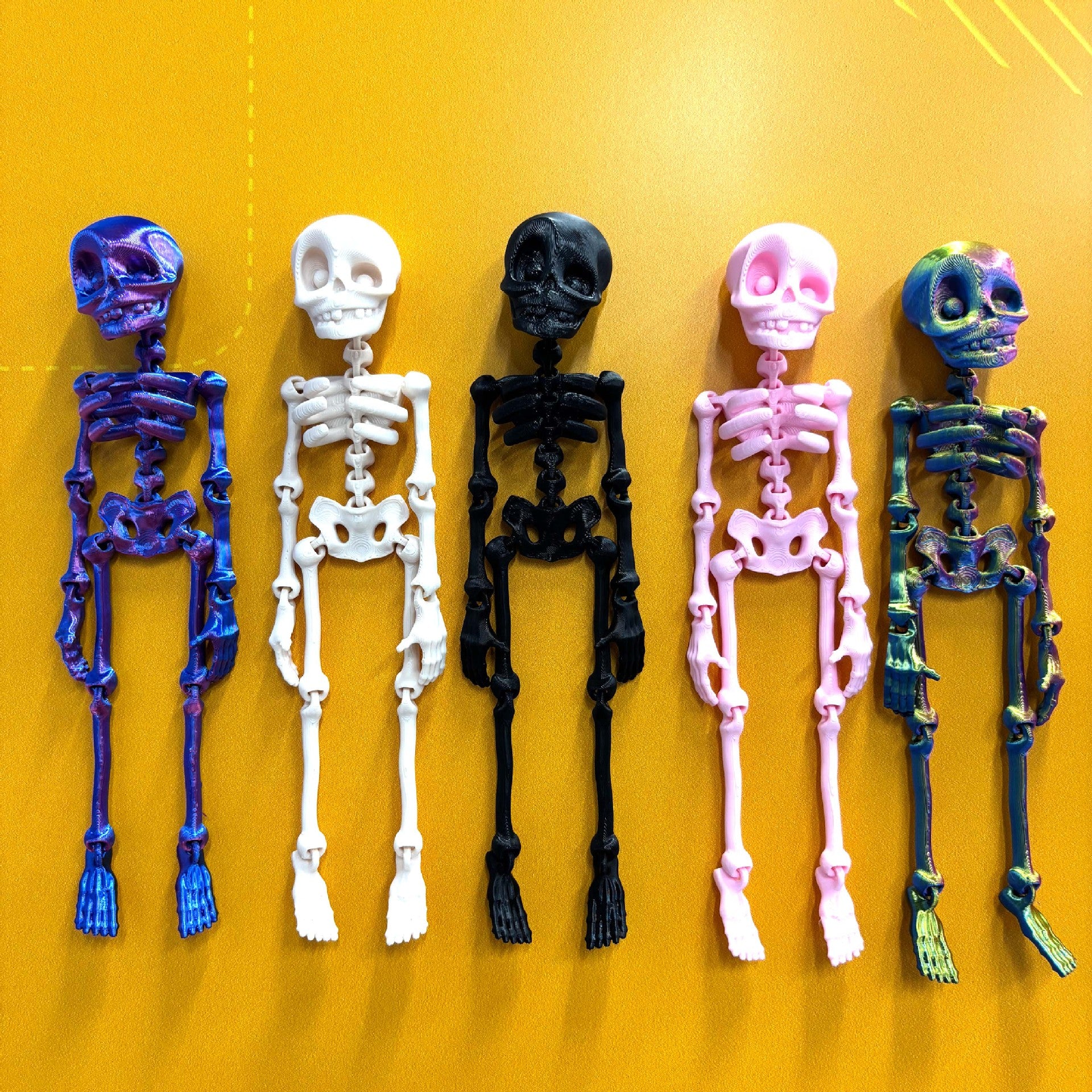 Wholesale 3D printed skeleton human joint movable children' s  toy creative refrigerator magnet