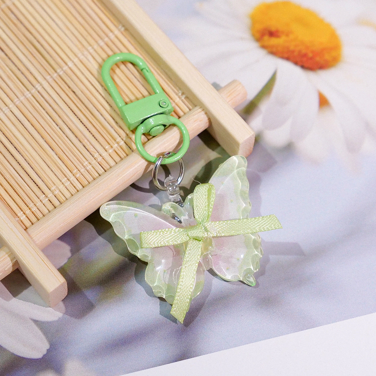 Wholesale Butterfly keychain girly backpack pendant