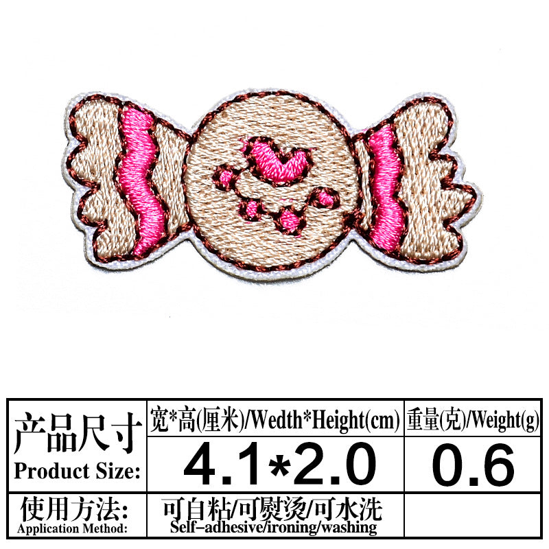 Wholesale Chic Chocolate Cat Self Adhesive Embroidered Patch Trendy DIY Clothing And Coat Decorative Accessory For Everyday Use