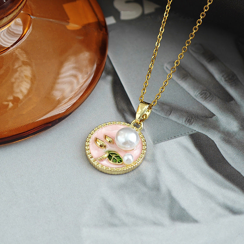 Wholesale Round pearl necklace clavicle chain versatile accessories