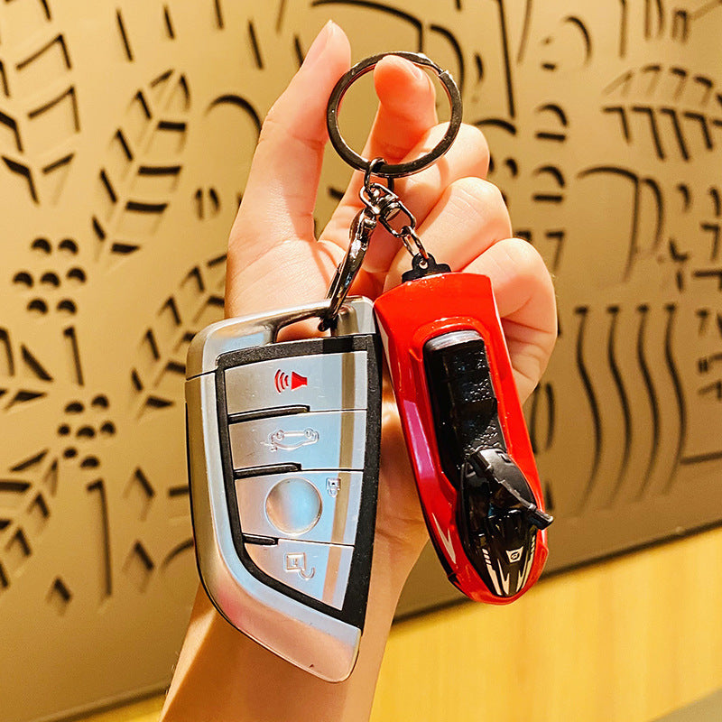 Wholesale Cartoon Motor Boat Mini Model Plastic Keychain