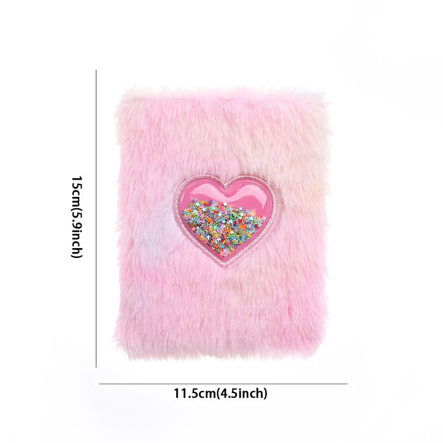 Wholesale 10pcs A6 tie-dye plush notebook student diary handbook gift reward notepad