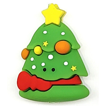 Wholesale 20pcs/psck   Christmas  silicone 3D Focal Beads