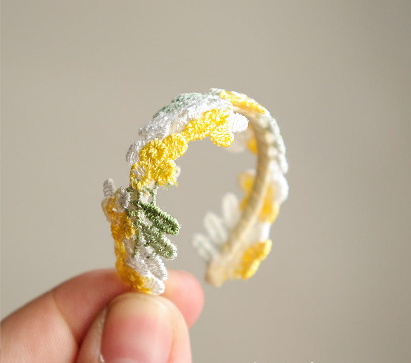 Wholesale Sweet Floral Print BJD Doll Headband Hair Accessory for Everyday Styling