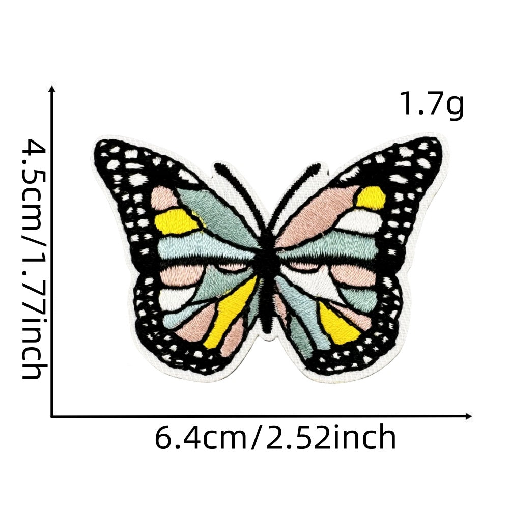 Wholesale Cute Bohemian Embroidered Patches Polyester Thread For Clothing Bags And Resale