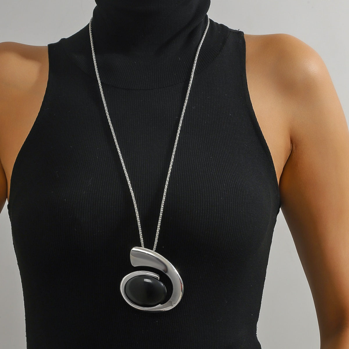 Wholesale Exaggerated alloy turquoise necklace