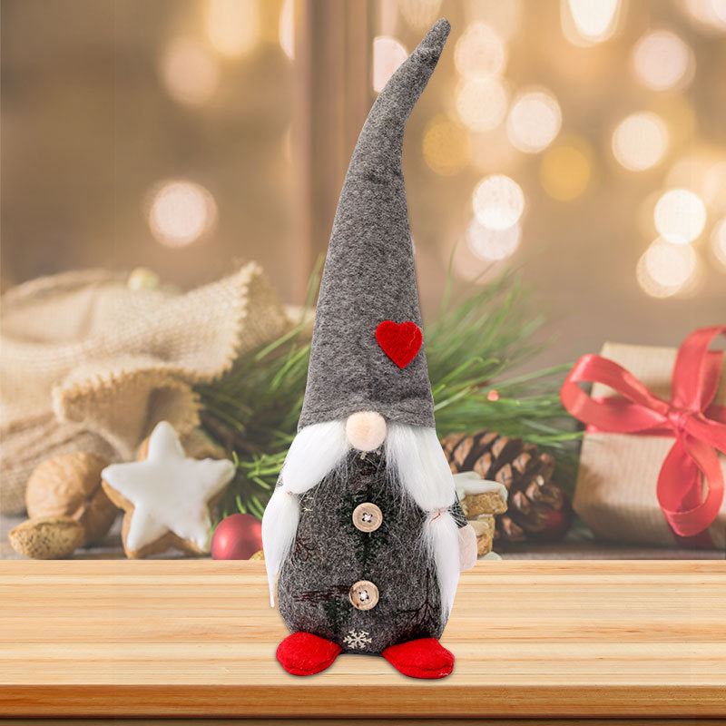 Wholesale Christmas Doll Knitted Pointed Hat Sitting Decoration