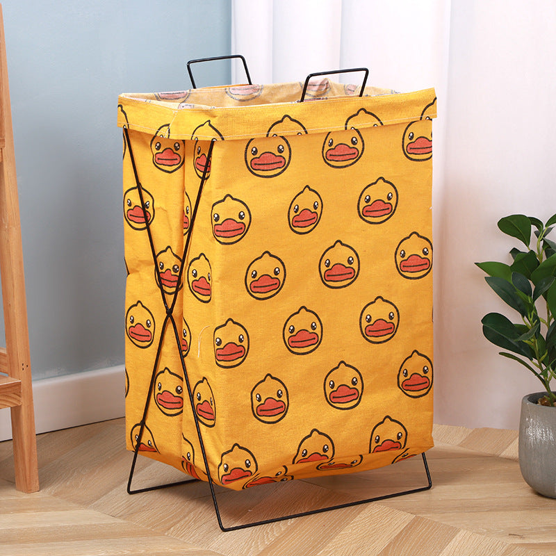 Wholesale Cotton and Linen Thickened Foldable Storage Basket