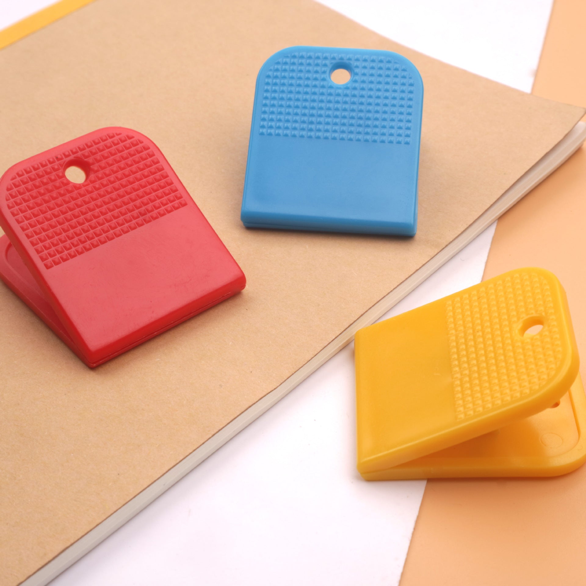 Wholesale Plastic Color Medium Size Half Round Clip File Storage Long Tail Clip