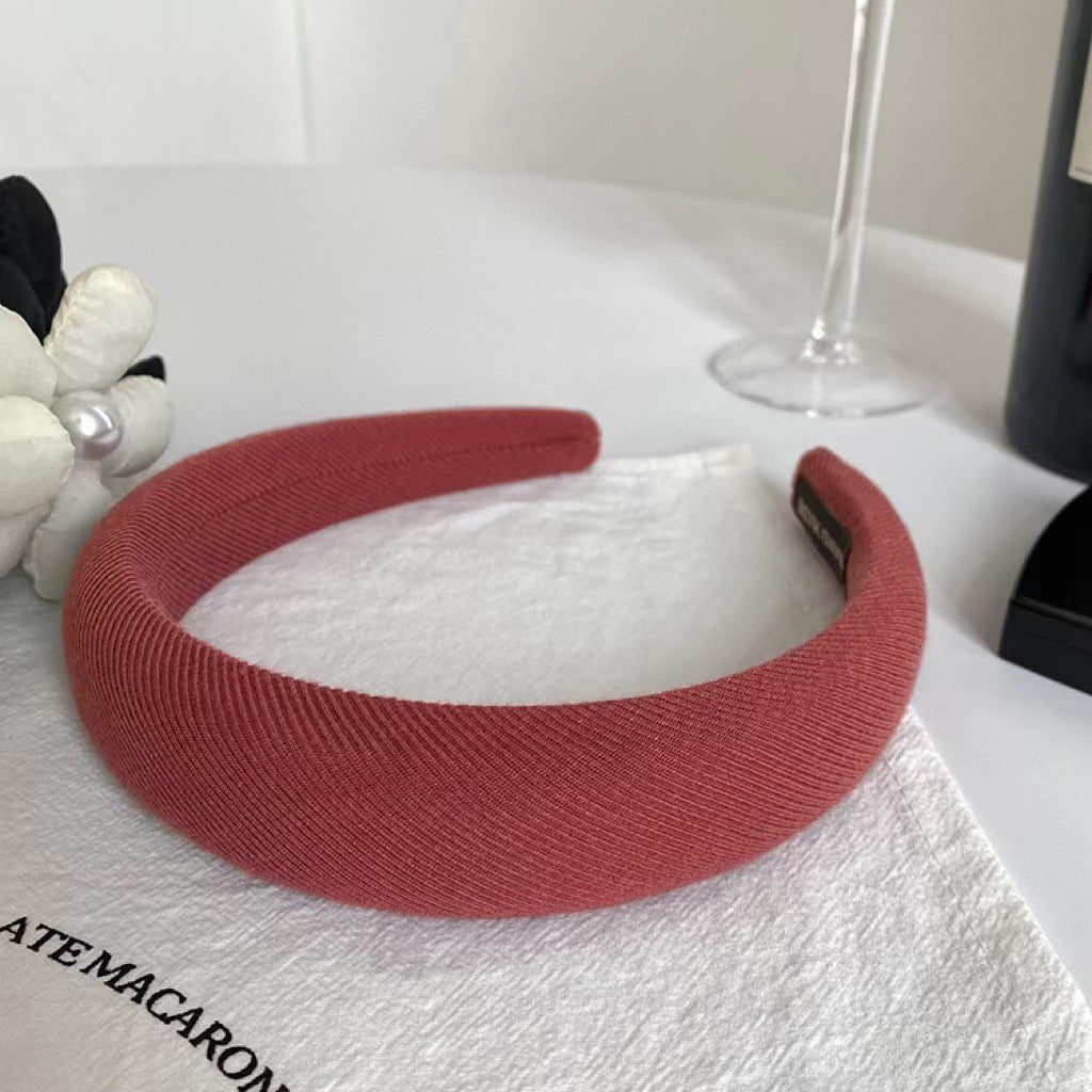 Wholesale Retro Pink Sponge High Skull Headband