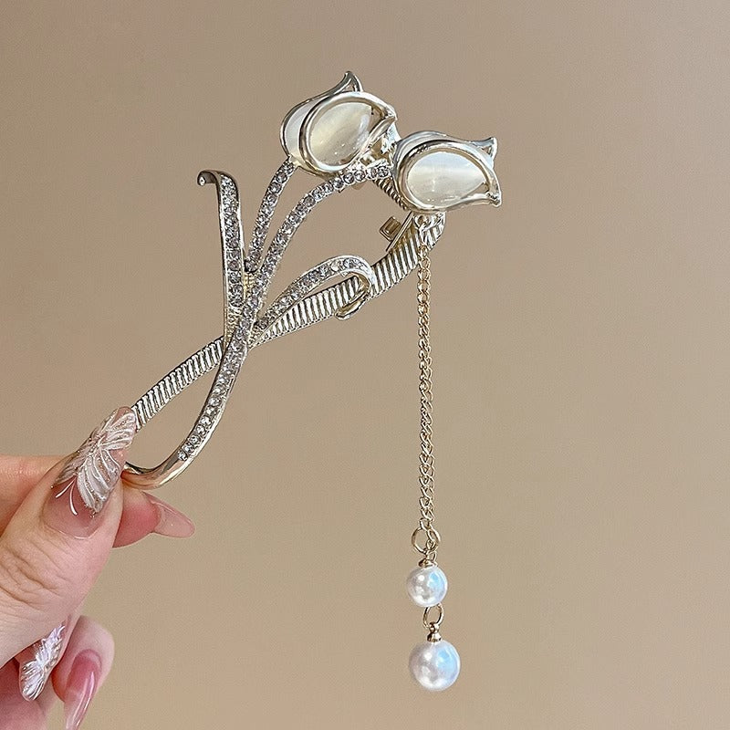 Wholesale Cat' s Eye Tulip Tassel Hairpin Headdress