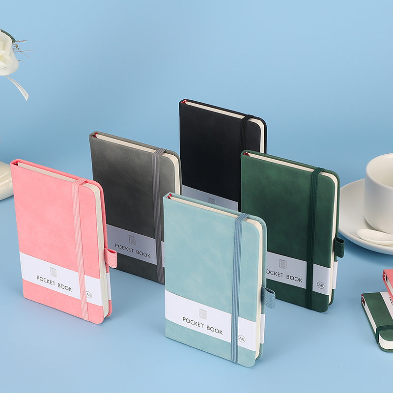 Wholesale A7 Mini PU Skin Strap Student Record NoteBook