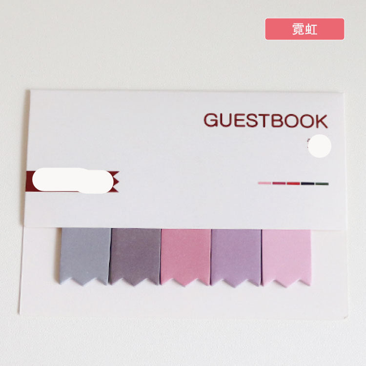 Wholesale Creative gradient message note N times sticky note note note paper simple portable student stationery