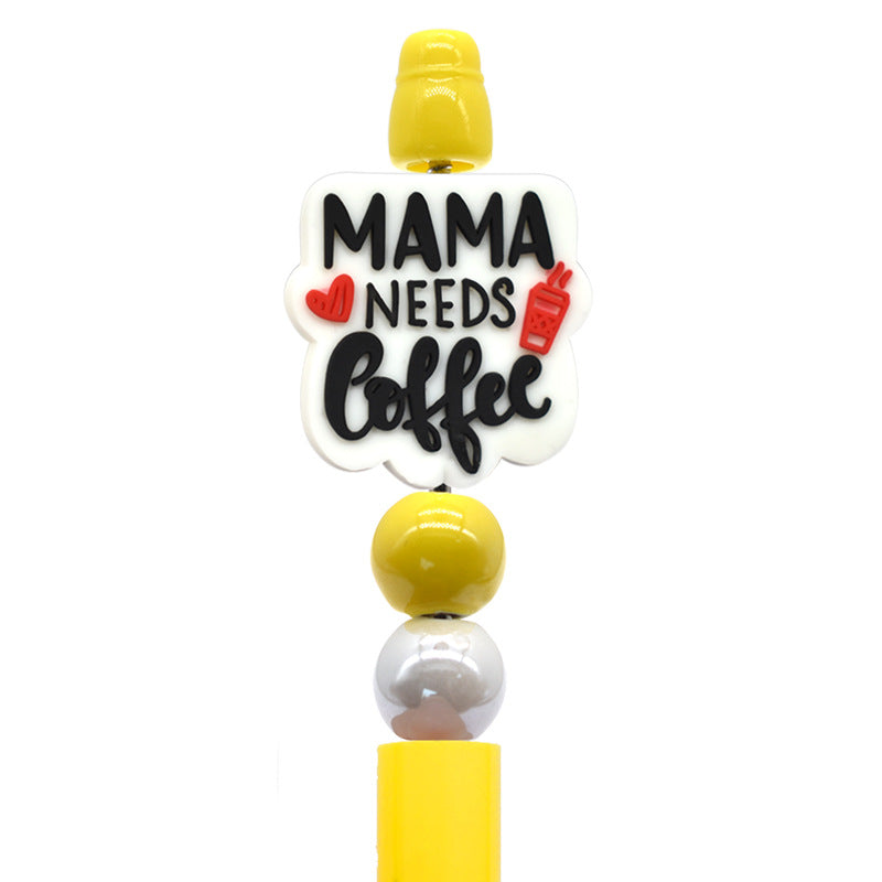 Wholesale Random 100pcs Coffee Creative Ballpoint Pen Bead