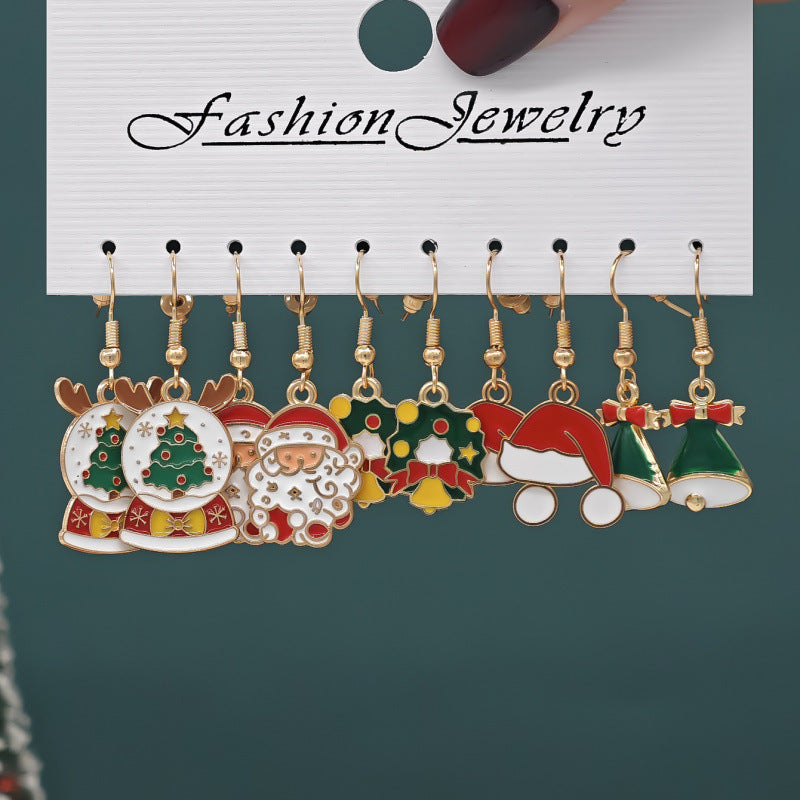 Wholesale Alloy Snowman  Gift Earrings