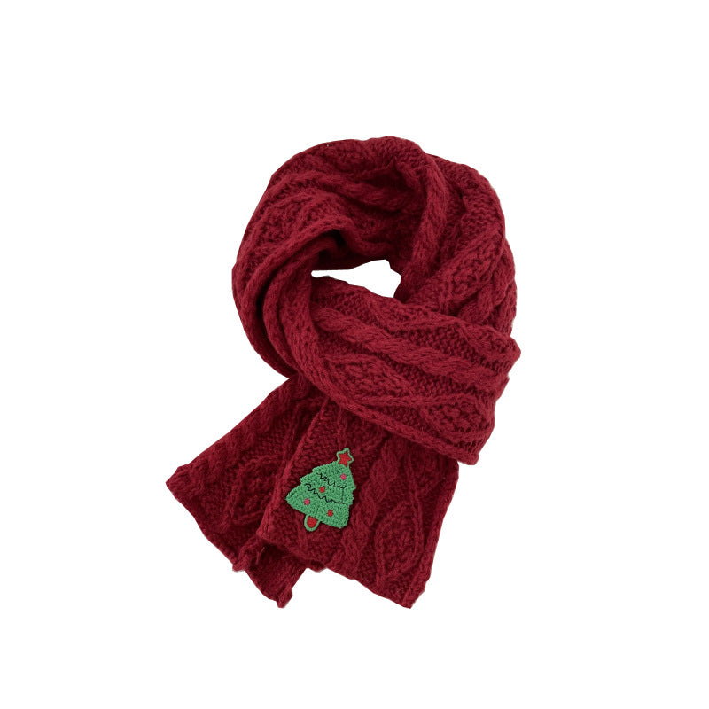 Wholesale Christmas Knitted Woolen Scarves