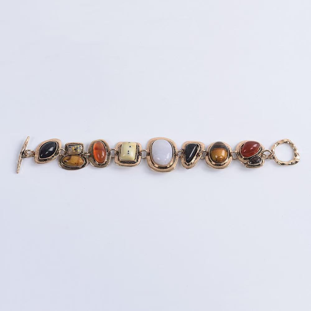 Wholesale Plain Circle Stone Beads choker necklace