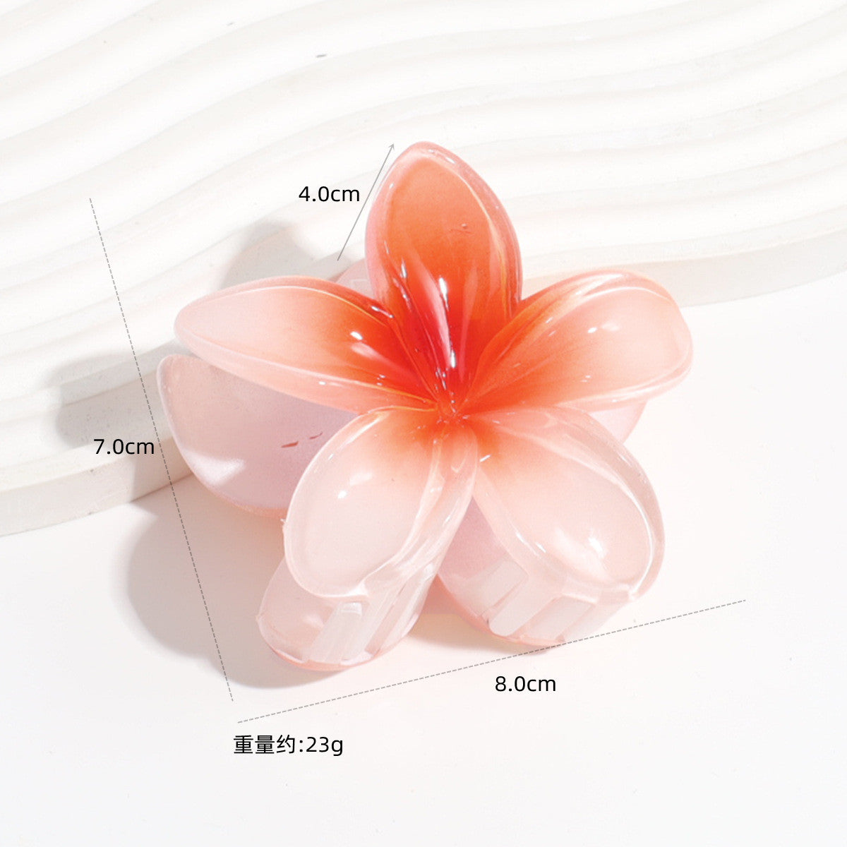 Wholesale Colorful Acrylic Egg Flower Women's Head DIY Shark Clip Hairpin Jewelry