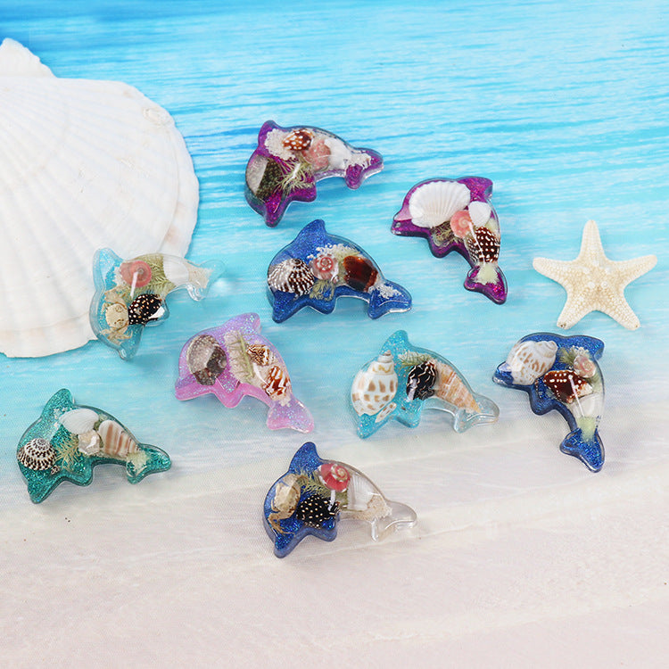 Wholesale Ocean Refrigerator Stickers Hippocampus Turtle Real Shell Starfish