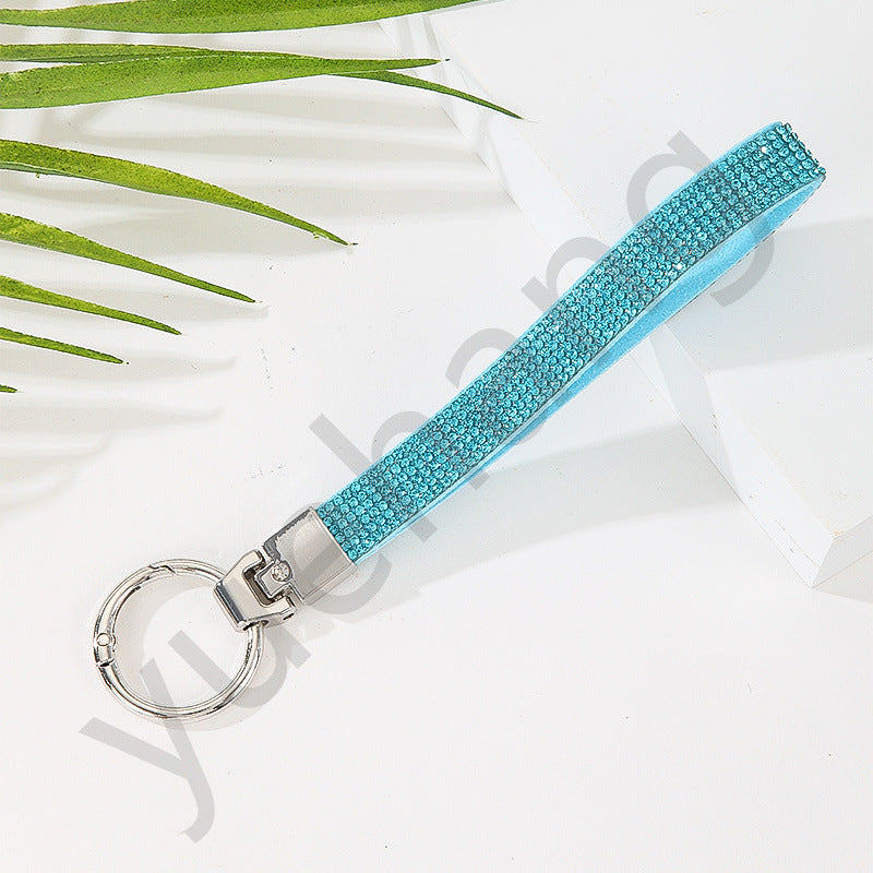 Wholesale Rhinestone Multicolor Wristband Keychain