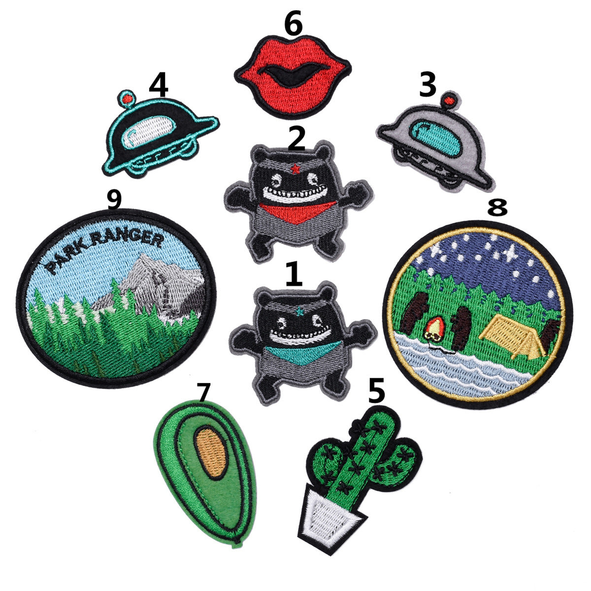 Wholesale Chic Embroidered Cloth Patches For Clothing Repair Decorative Applique Badges DIY Sewing Craft Supply Gift