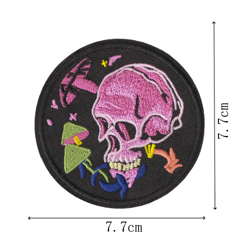 Wholesale 9 Piece Cartoon Crow Ocean Embroidery Patches Iron On Appliques For Towels Home Decor