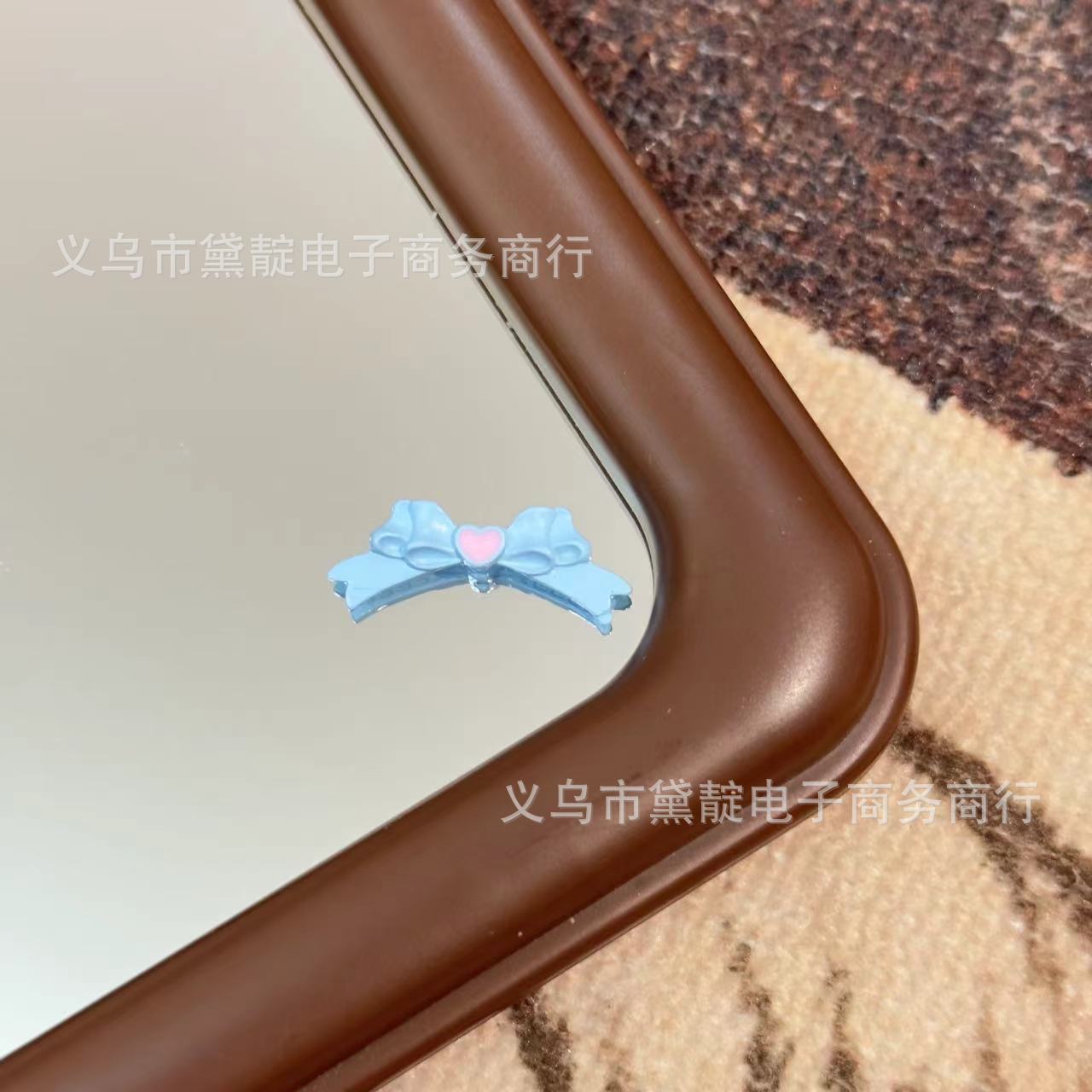 Wholesale 10pcs DIY Paint Alloy Bead Accessories Love Streamer Bow Beaded Mobile Phone Chain Keychain Bracelet Necklace Bead Spacer