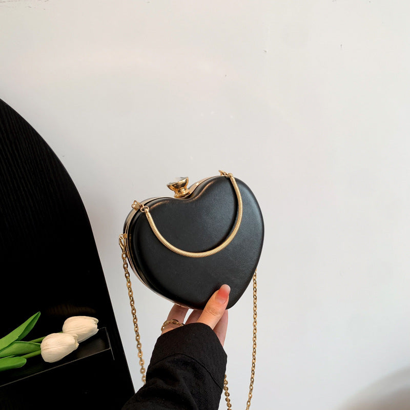 Bolsa Messenger de la forma de corazón brillante al por mayor PU