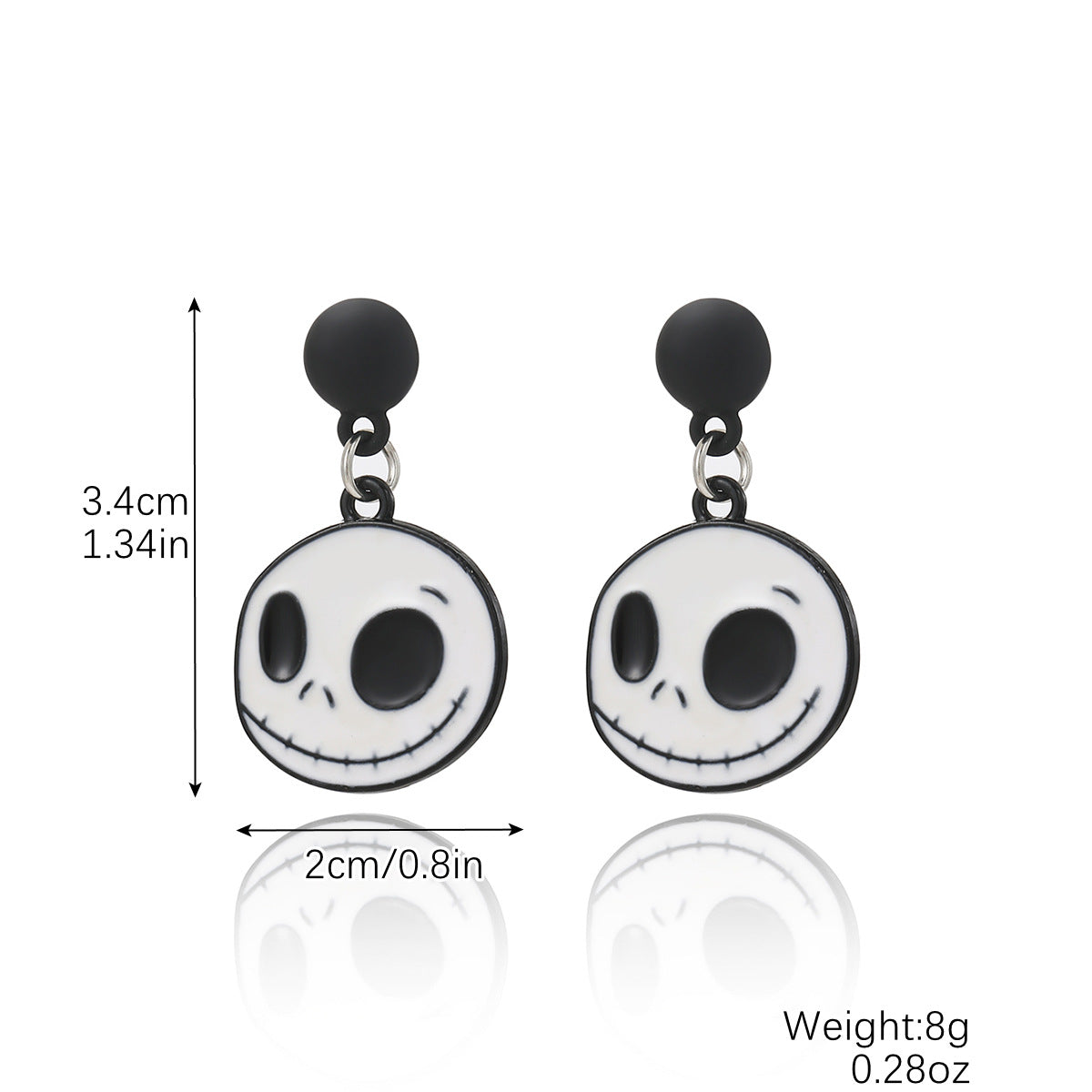 Wholesale Halloween Skull Bat Pumpkin Ghost Rice Bead Earrings