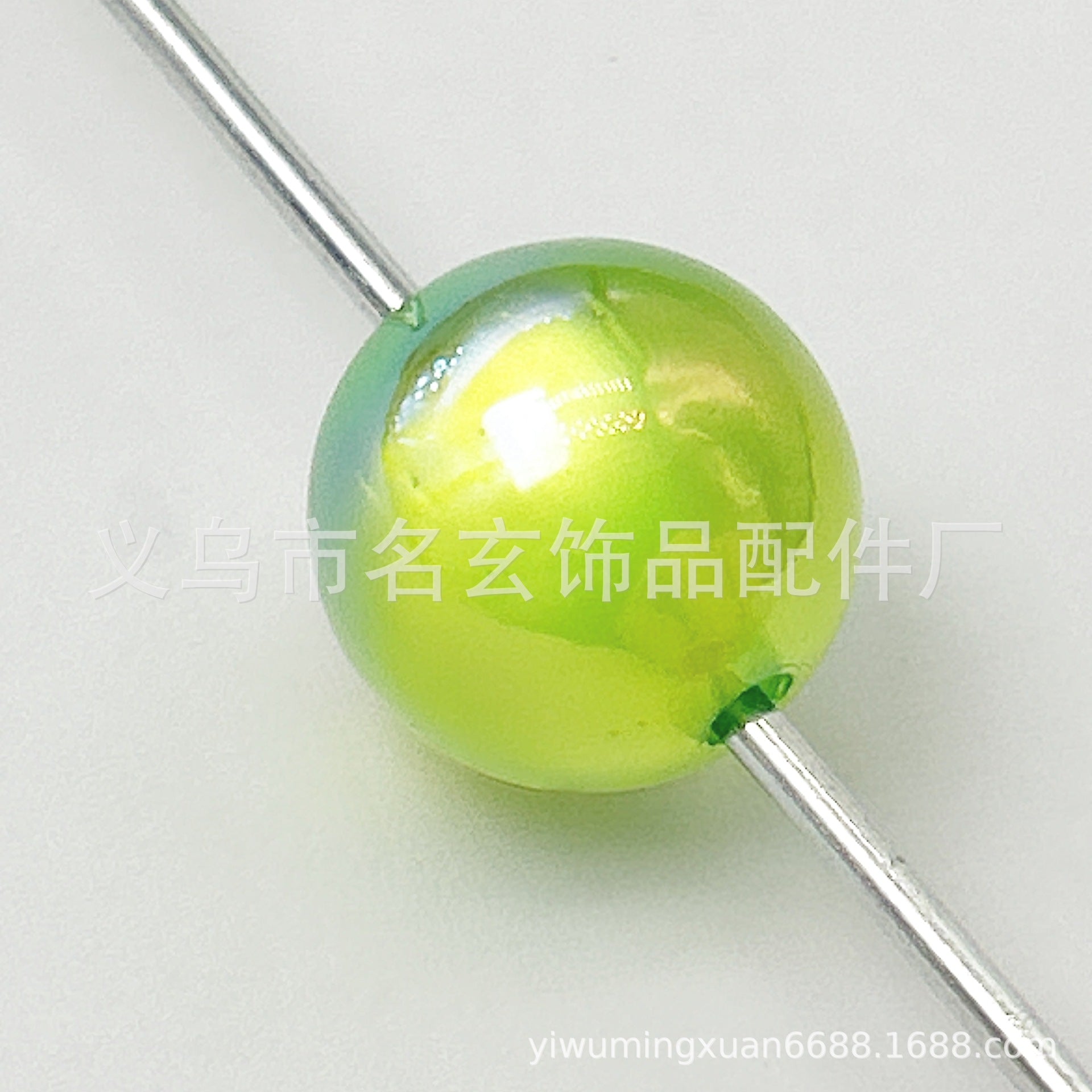 Wholesale Random 200 pcs/pack  Colored electroplated cat' s eye beads Acrylic Beads