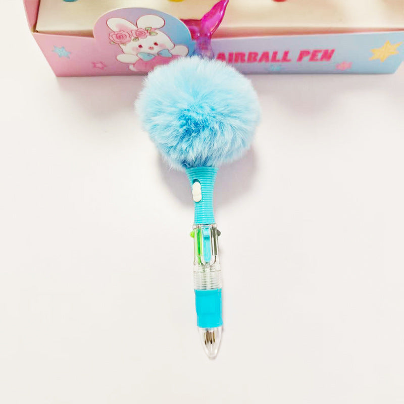 Wholesale Popular Creative DIY Four Color Pom Light Pen special