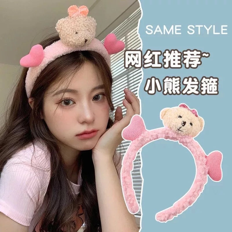 Wholesale Cute Love Bear Wash Face Hair Band