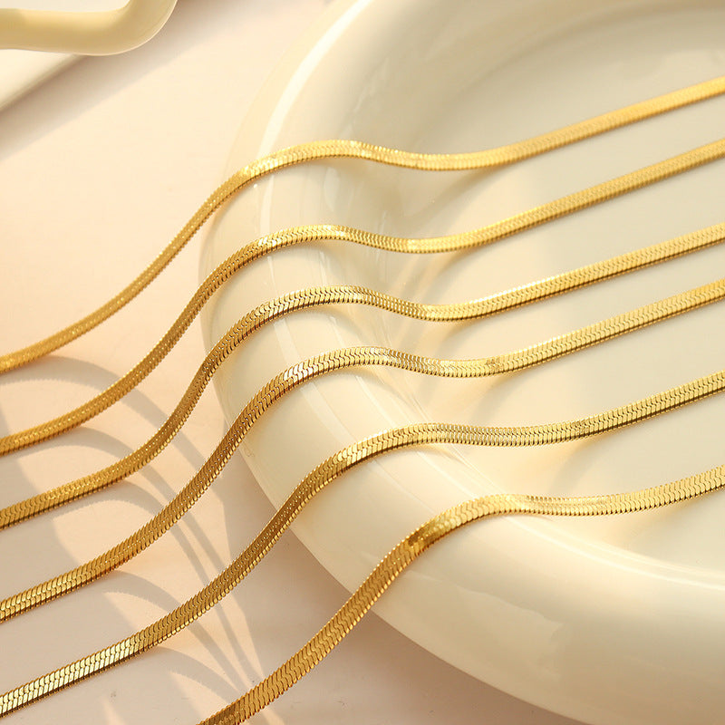 Wholesale Personalized Versatile Titanium Steel Necklace Bracelet Jewelry Set