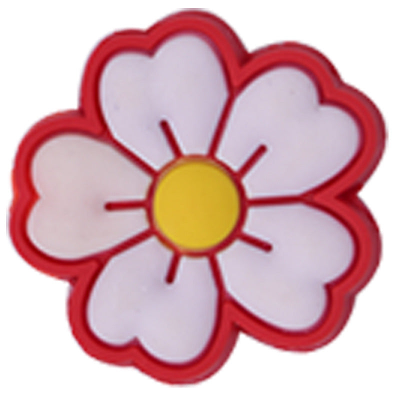 Wholesale Random 100pcs Candy colored Flower Focal Beads