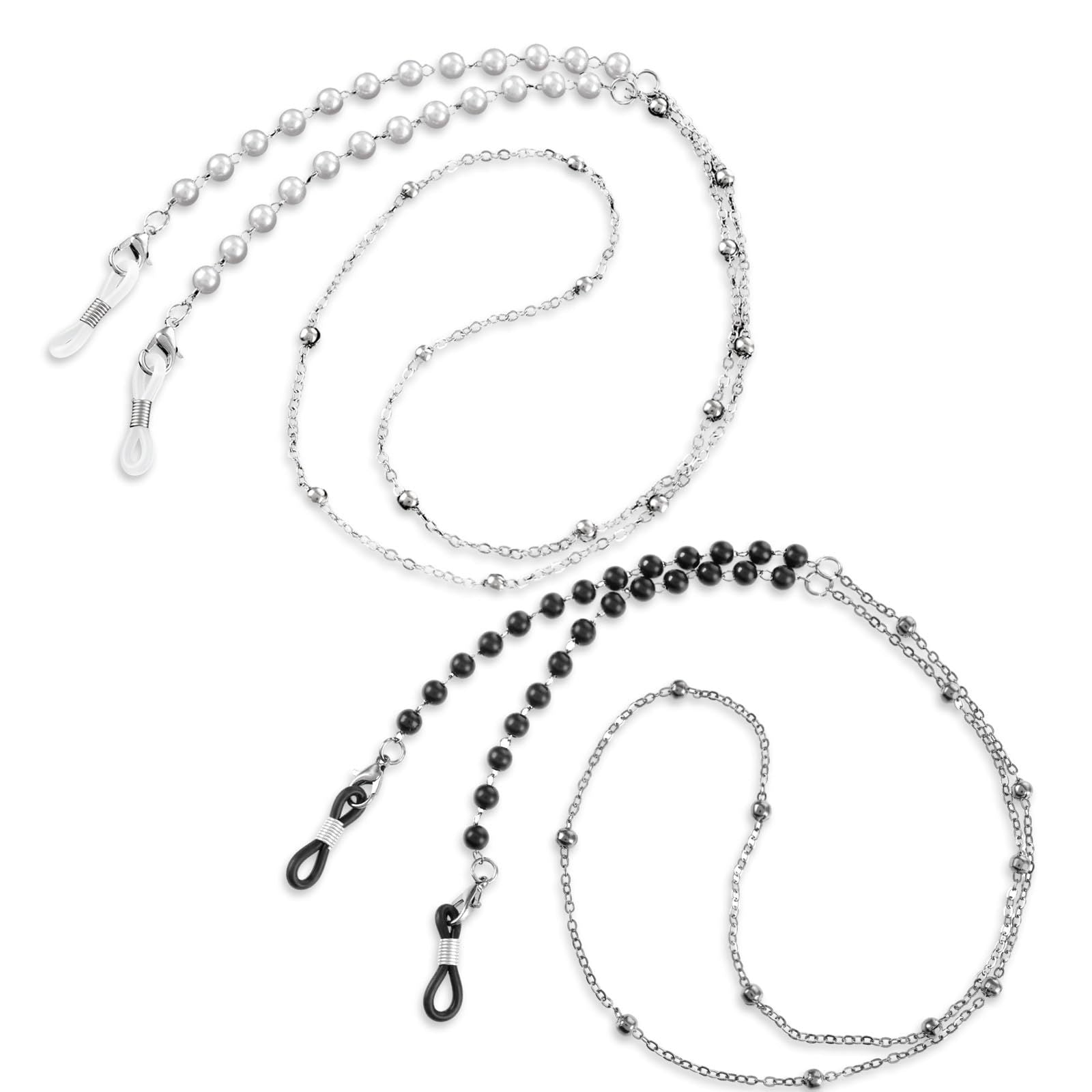 Wholesale Glasses Necklace Pearl Sunglasses Anti-lost Glasses Rope Zippe