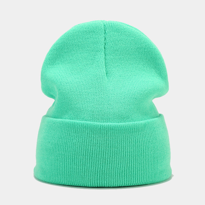 Wholesale Winter Knitted Hat Solid Color Warm Hat