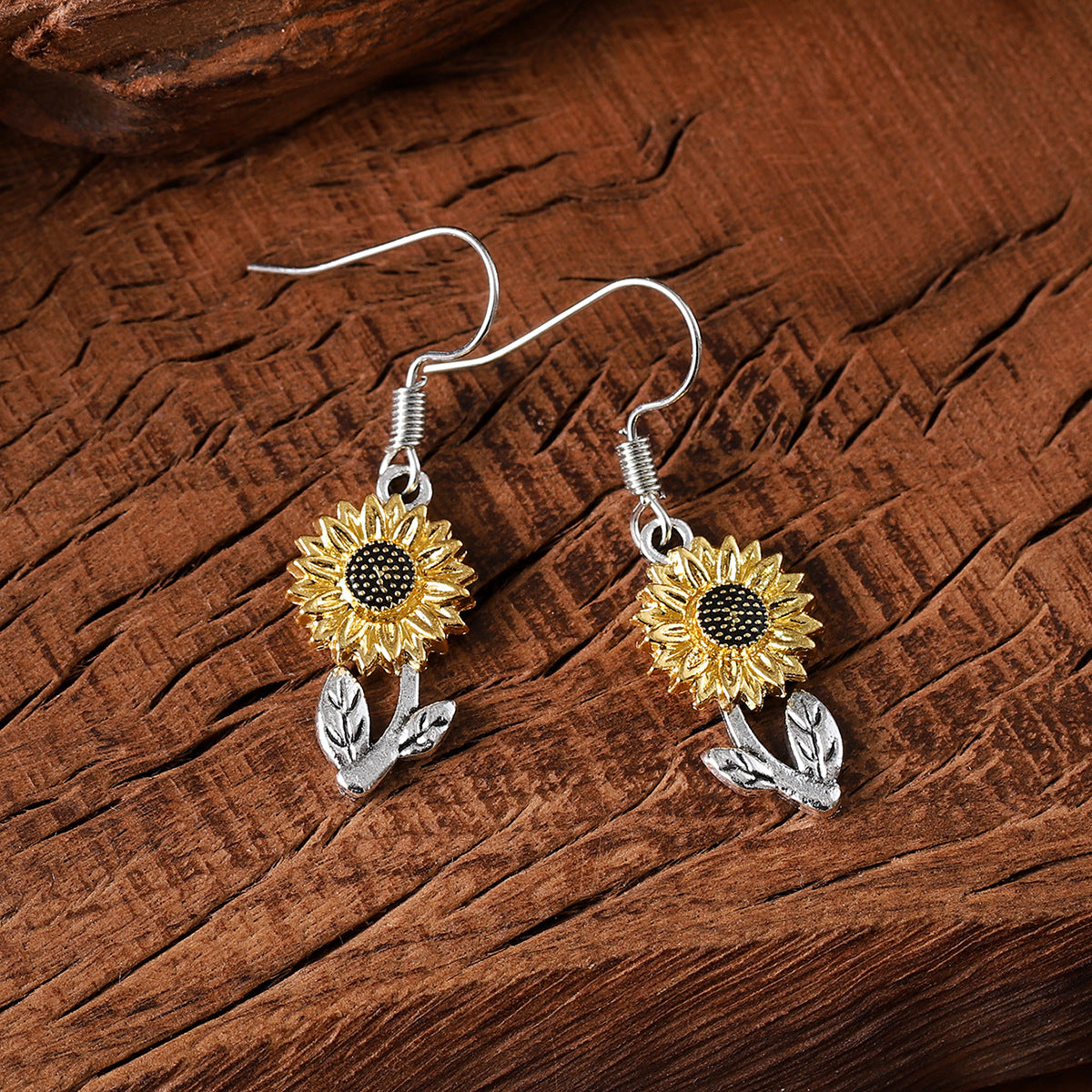 Wholesale Sunflower Earrings Pendant Bohemian Earrings