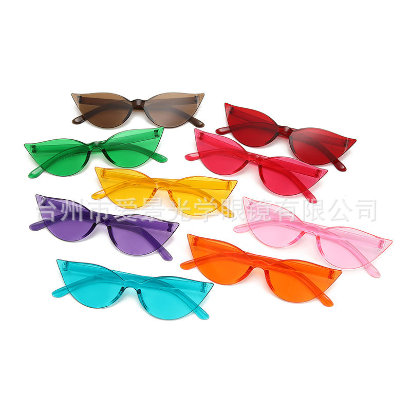 Wholesale Cat Eye Sunglasses Candy Color Sunglasses